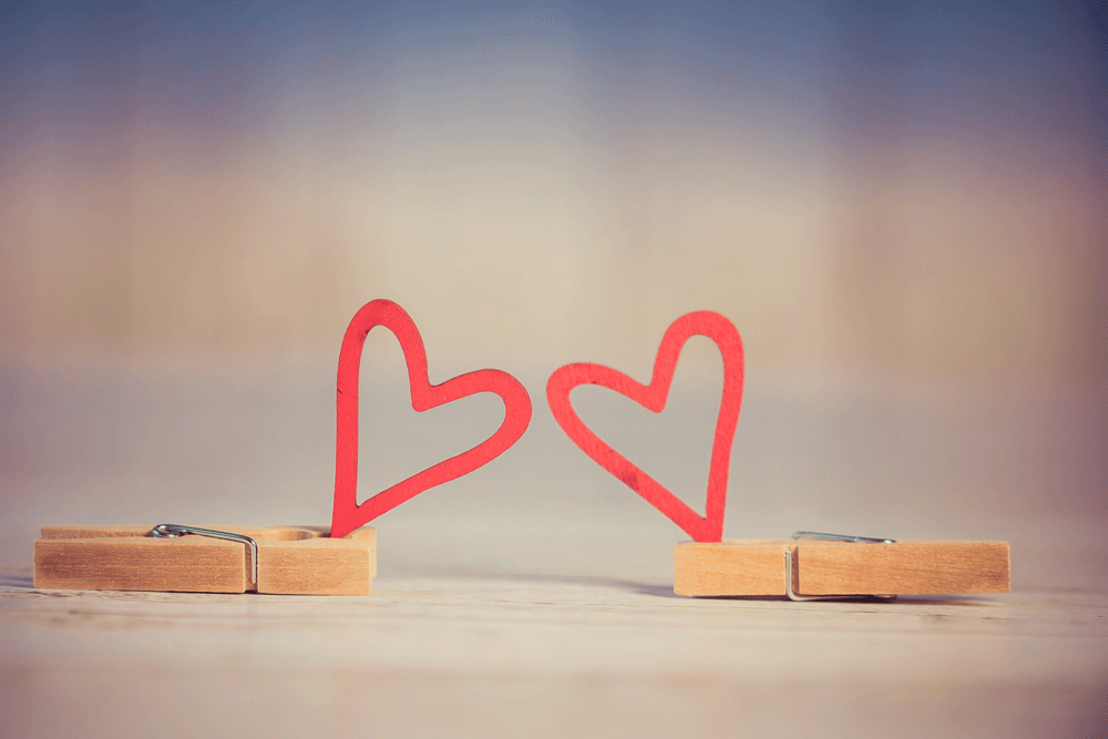 Cupido actief in het zwembad: Happy Valentine!