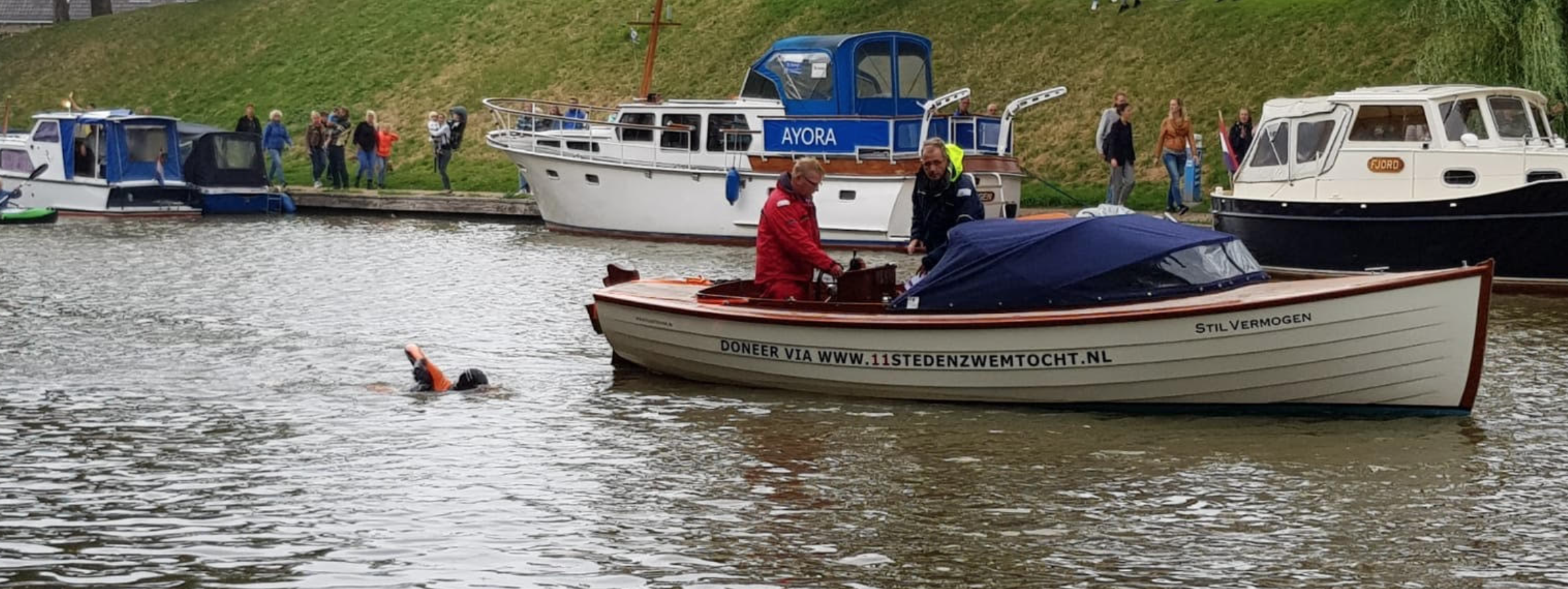 ‘Athletes run, heroes swim’