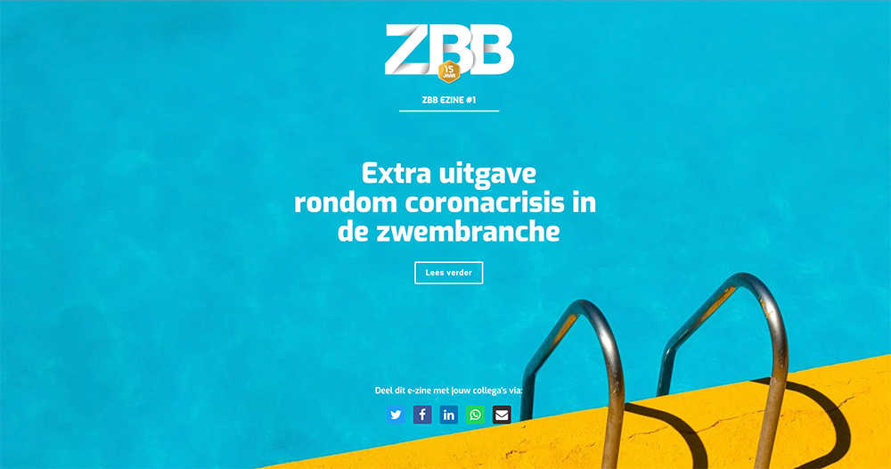 Extra uitgave rondom coronacrisis in zwembranche online