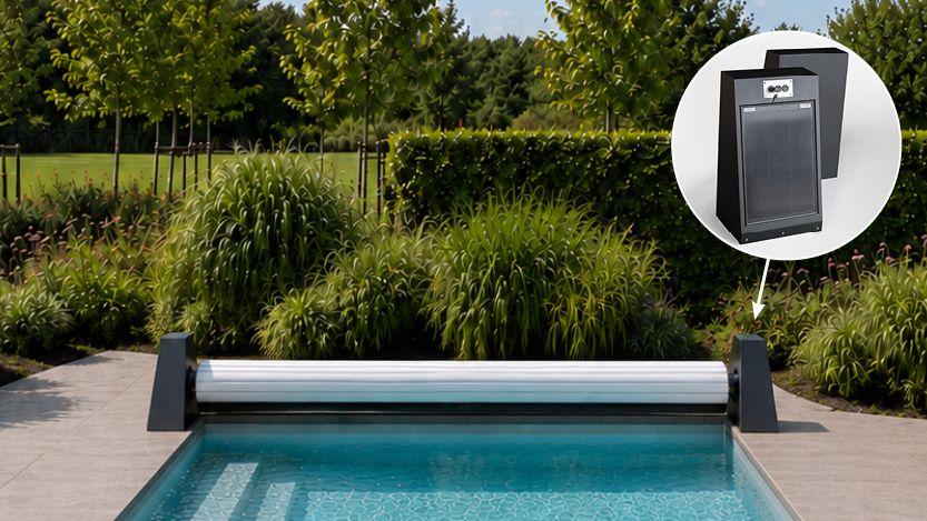 Automatische zwembadafdekking achteraf plaatsen? Ontdek de Poolmotive toproller solar